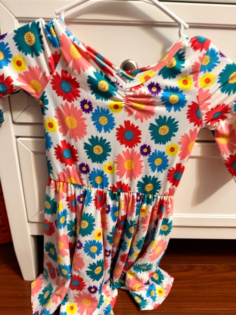 Girls Floral Twirl Dress - Bright Multicolor